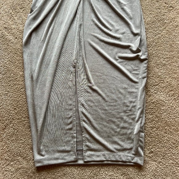 JLUXLABEL Gray Twist Front Dress - Picture 4 of 8